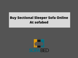 Buy Sectional Sleeper Sofa Online At sofabed