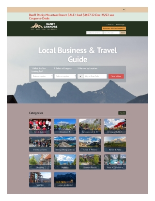 Online search for the best Canmore guide and directory