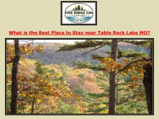 Cabin Rentals Near Table Rock Lake