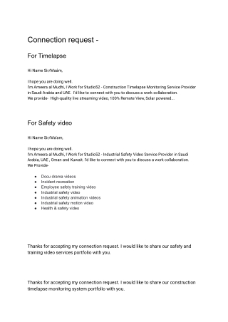 Linkedin Pitch - Muskan