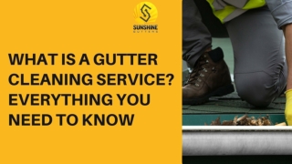 What is a gutter cleaning service Everything you need to know