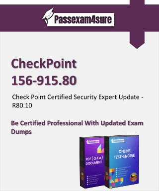 CheckPoint 156-915.80 Dumps PDF With Test Engine