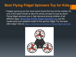 Best Flying Fidget Spinners Toy for Kids