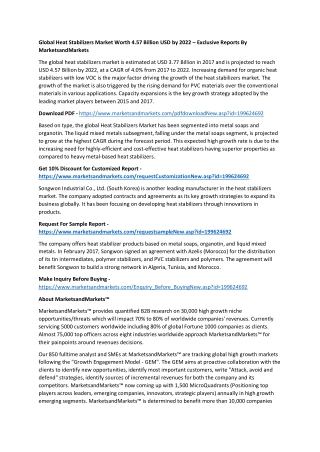Global Heat Stabilizers Market 24-06-2022