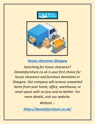 House Clearance Glasgow | Donatefurniture.co.uk