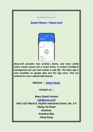 Smart HomNoze.tech