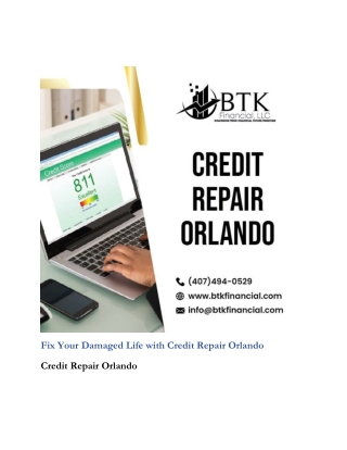 Fix Your Damaged Life with Credit Repair Orlando