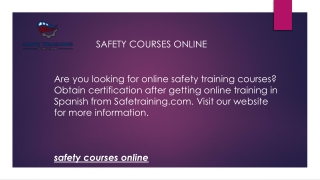 Safety Courses Online  Safetraining.com