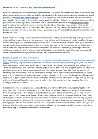 7 Little Changes That'll Make a Big Difference With Your pest control in Harrow