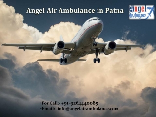 For the Finest Air medical evacuation Choose Angel Air Ambulance in Patna