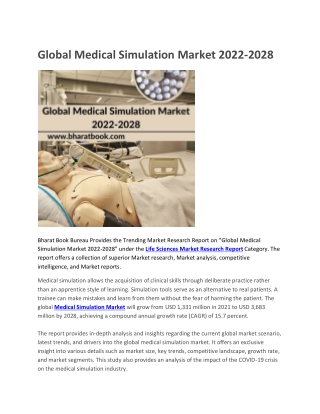 Global Medical Simulation Market 2022-2028