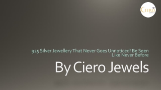 By Ciero Jewels