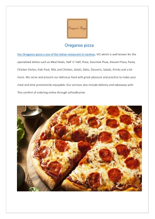 Oreganos pizza