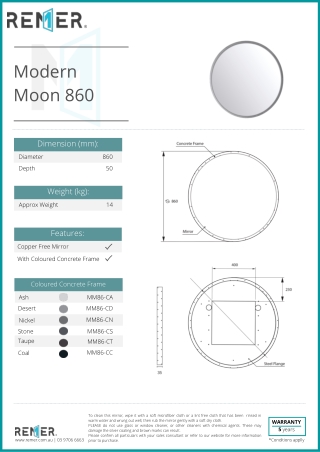 Round Backlit Mirror