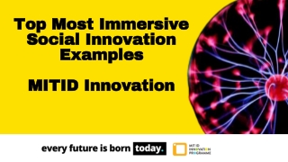 Social Innovation Examples - MIT ID Innovation