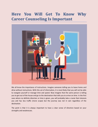 Here You Will Get To Know Why Career Counseling Is Important