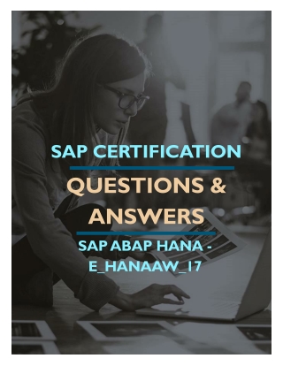 SAP ABAP HANA (E_HANAAW_17) FREE QUESTIONS AND ANSWERS PDF