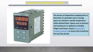 Temperature Mapping Validation