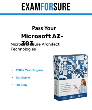 Microsoft  AZ-303 Exam Dumps PDF 2022 - Examforsure.com