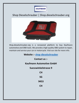 Shop Dieselschrauber  Shop.dieselschrauber.org