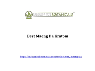 Best Maeng Da Kratom