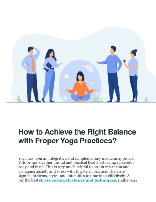Stress Coping strategies and techniques
