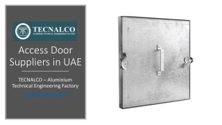 Access Door Suppliers in UAE_