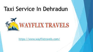 Taxi Service In Dehradun