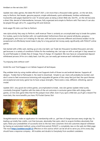 Ambit Free Trial Play on Mobile Support all systems