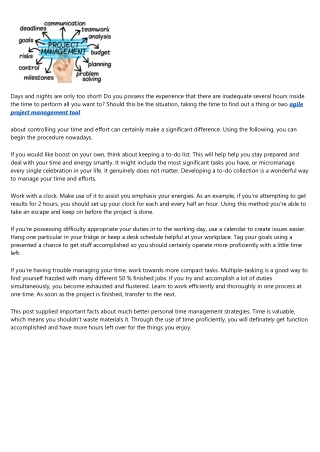 Personal Time Management Tricks And Tips For Occupied Folks