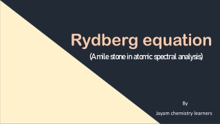 Rydberg equation