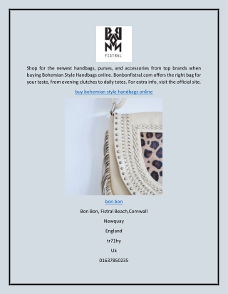 Buy Bohemian Style Handbags Online  Bonbonfistral.com