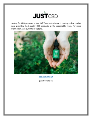 cbd gummies uk | Justcbdstore.uk