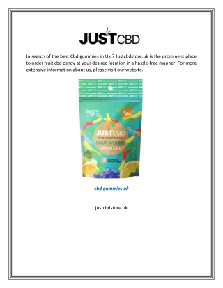 Cbd Gummies Uk | Justcbdstore.uk