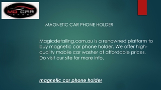 Magnetic Car Phone Holder  Magicdetailing.com.au