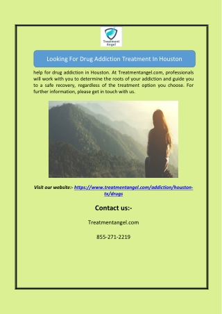 Looking For Drug Addiction Treatment In Houston