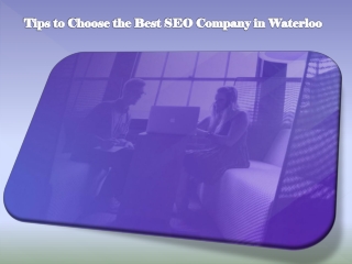 Tips to Choose the Best SEO Company in Waterloo