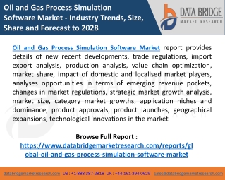 Oil and Gas Process Simulation Software Market