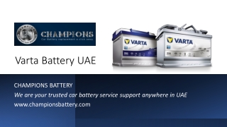 Varta Battery UAE_