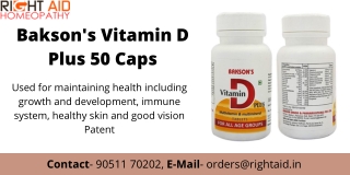 Baksons Vitamin D plus capsules