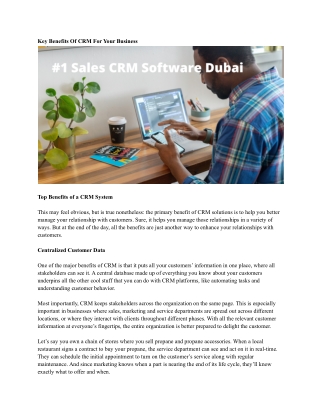 #1 Sales CRM Software Dubai