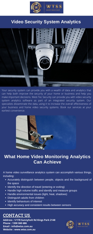 Best Video Security System Analytics in Sydney