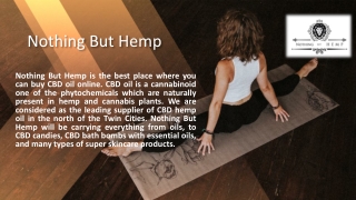 CBD Hemp Oil for Pain - Nothingbuthemp