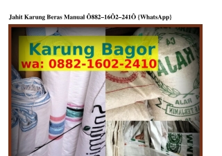 Jahit Karung Beras Jahit Karung Beras Manual Ö882·16Ö2·241Ö{WhatsApp}Manual