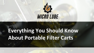 Everything You Should Know About Portable Filter Carts - Slide