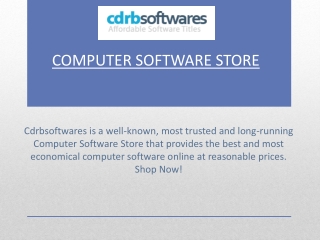 Computer Software Store