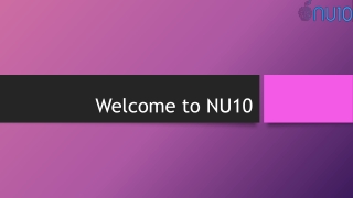 Application Development using blockchain at NU10