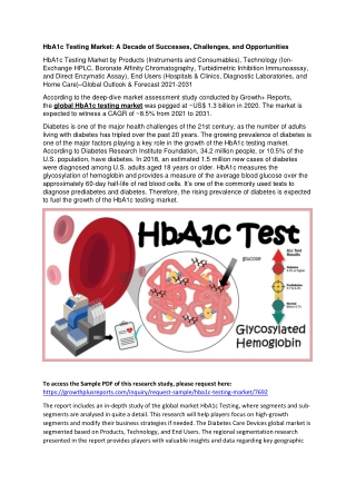 HbA1c Testing Market
