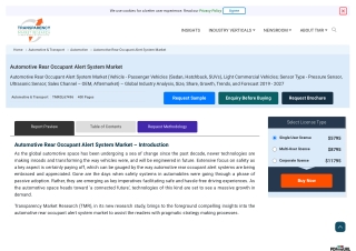 Automotive Rear Occupant Alert System Market- Growth, Trends, and Forecast 2019