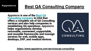 Best QA Consulting Company